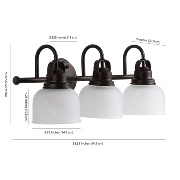 Virginia Metal/Glass LED Vanity Light